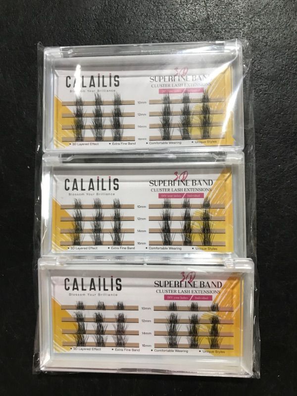 Photo 1 of 
Calailis - Superfine Band Cluster Lash Extensions 10mm-16mm - Beauty - 3 Pack