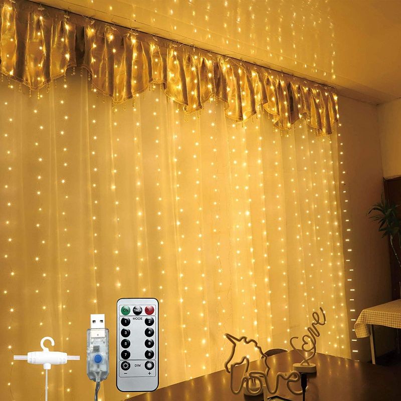 Photo 1 of 
Fuurin Curtain Fairy Lights 300 LED Remote