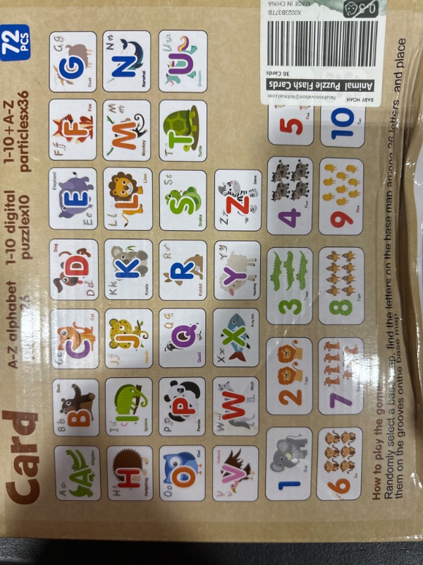 Photo 2 of 
Coogam Numbers and Alphabets Flash Cards 