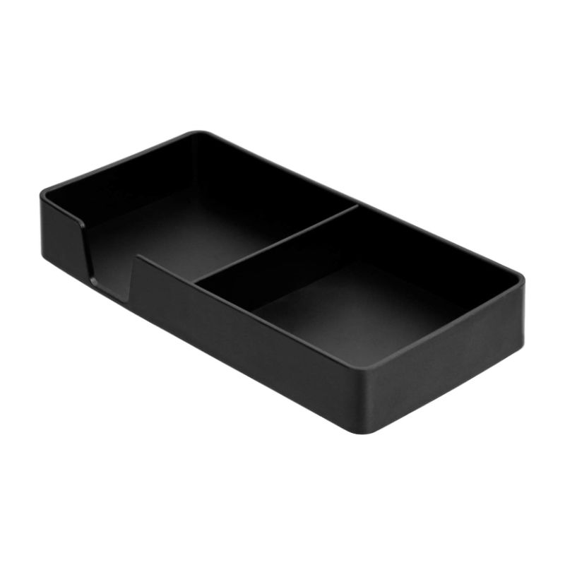 Photo 1 of Amazon Basics Plastic Rectangular Desk Organizer, Small Tray, Black Black Small Tray Organizer
PACK OF 2 