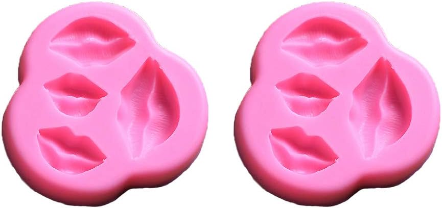 Photo 1 of 2pcs 3D sexy lips silicone mold homemade DIY without BPA can be used to make candle/soap/chocolate/cake/fondant handmade mold