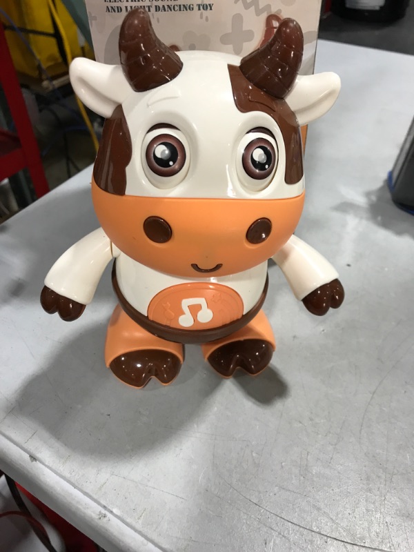 Photo 2 of ERBIQ Baby Cow Toys 6 to 12 Months Swing & Musical Light Infant Toys, Baby Tummy Time Toys 12-18 Months for Dancing Walking, Cow Toy Boys Girls Birthday Gifts Toddler Age 1-3 