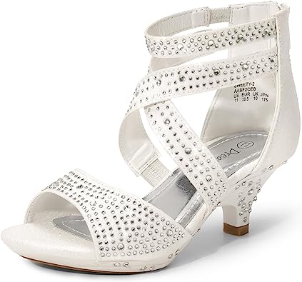 Photo 1 of DREAM PAIRS Girls Sandals Low Heel Dress Pump Sandals --SIZE 10