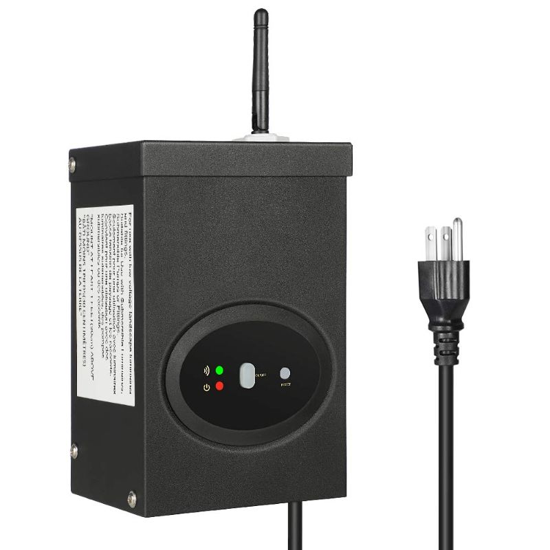 Photo 1 of DEWENWILS 120W Smart Wi-Fi Low Voltage Transformer, Schedule and Timer, Compatible with Alexa and Google Home, 120V AC to 12V AC, Weatherproof for Landscaping Light, Spotlight, Pathway Light
