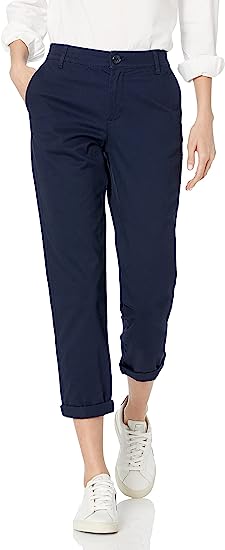 Photo 1 of Amazon Essentials Women's Mid-Rise Slim-Fit Cropped Tapered Leg Khaki Pant---SIZE 20