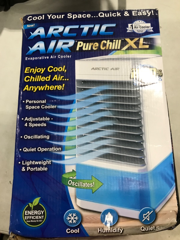 Photo 7 of Arctic Air Pure Chill XL Evaporative Air Cooler - Powerful 4-Speed, Quiet, Lightweight Oscillating Portable Cooling Tower - Hydro-Chill Technology For Bedroom, Office, Living Room & More