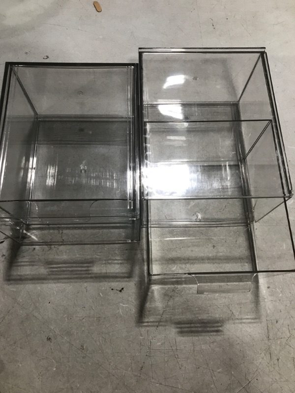 Photo 2 of 2 Pack Stackable Makeup Organizer Storage Drawers, Vtopmart 4.4'' Tall Acrylic Bathroom Organizers?Clear Plastic Storage Bins For Vanity, Undersink, Kitchen Cabinets, Pantry Organization and Storage