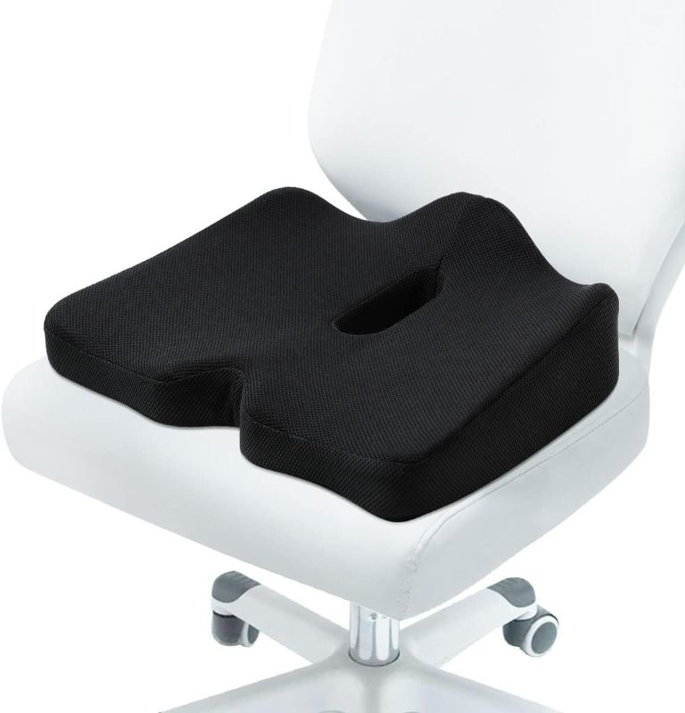 Photo 1 of Coccyx Seat Cushion for Car Seat Driver, Tailbone Pain Relief, Hemorrhoid Pain Relief, Seat Cushion for Short People, Pressure Relief Seat Cushion, Butt Pillow, Wheelchair, Chair
