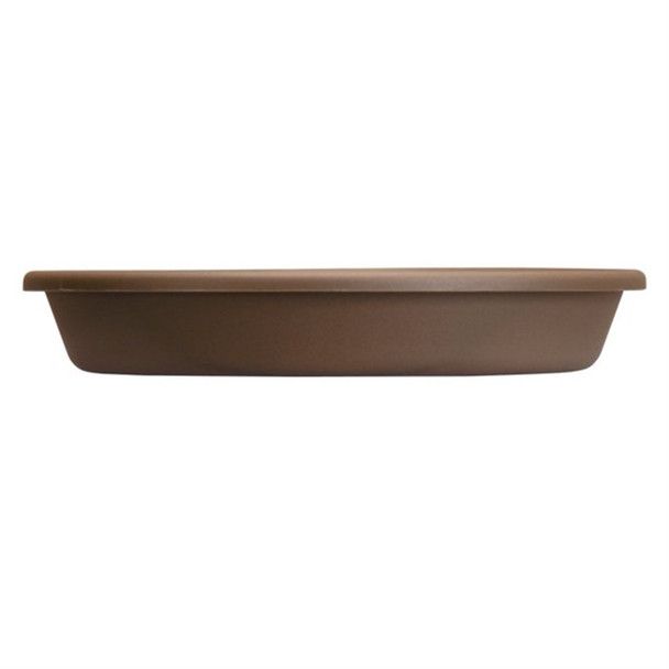 Photo 1 of (Pack of 3) The HC Companies Classic Plastic Saucer for Pots, Chocolate -10''