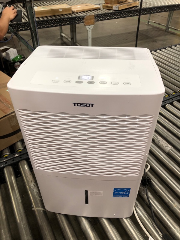 Photo 2 of TOSOT 50 Pint with Internal Pump 4,500 Sq Ft Dehumidifier Energy Star - for Home, Basement, Bedroom or Bathroom - Super Quiet (Previous 70 Pint) 50 Pint With Pump