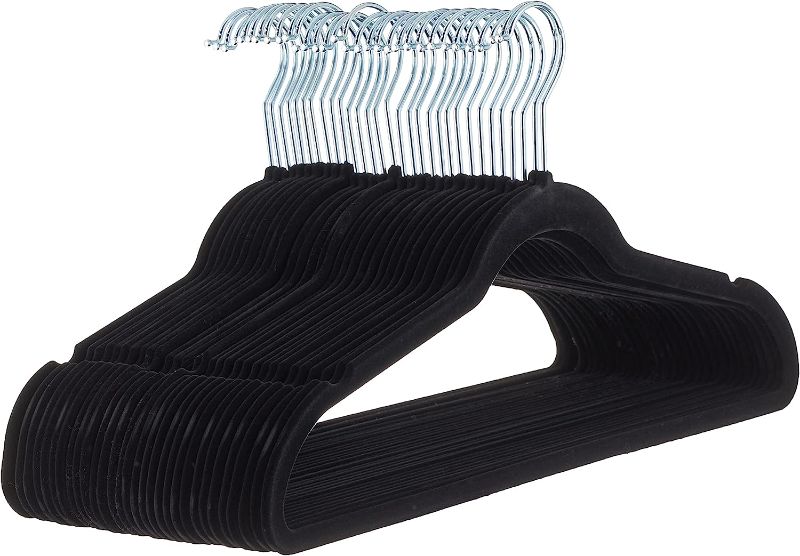 Photo 1 of Amazon Basics Slim Velvet, Non-Slip Suit Clothes Hangers