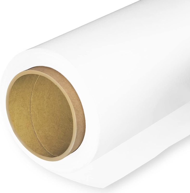 Photo 1 of  Huamei Seamless Photography Background Paper, Photo Backdrop Paper (4.4x16 Feet, Arctic White) 
