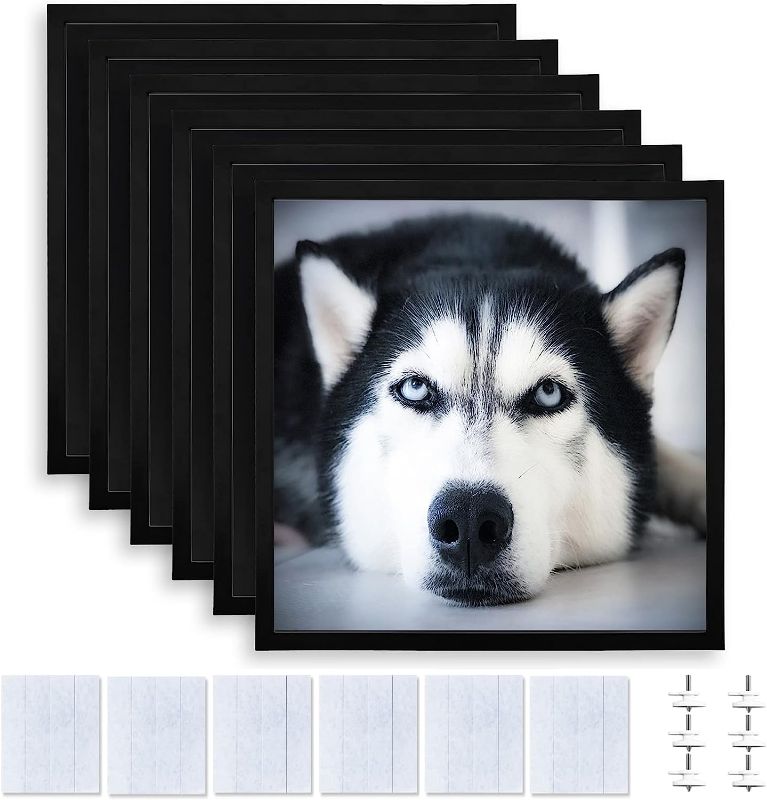 Photo 1 of 
8x8 Picture Frames Set of 6, Photo Tiles Wall Decorative Photo Frames