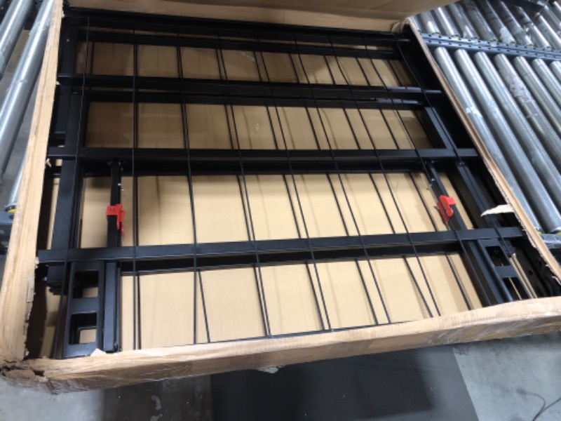 Photo 1 of Amazon Basics Foldable Metal Platform Bed Frame with Tool Free Setup, 18 Inches High, Twin, Black Twin 18-Inch