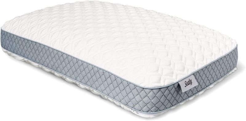Photo 1 of  Sealy Molded Bed Pillow for Pressure Relief, Adaptive Memory Foam with Washable Knit Cover, Standard 