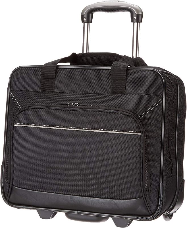 Photo 1 of  Amazon Basics Rolling Laptop Case, Black 