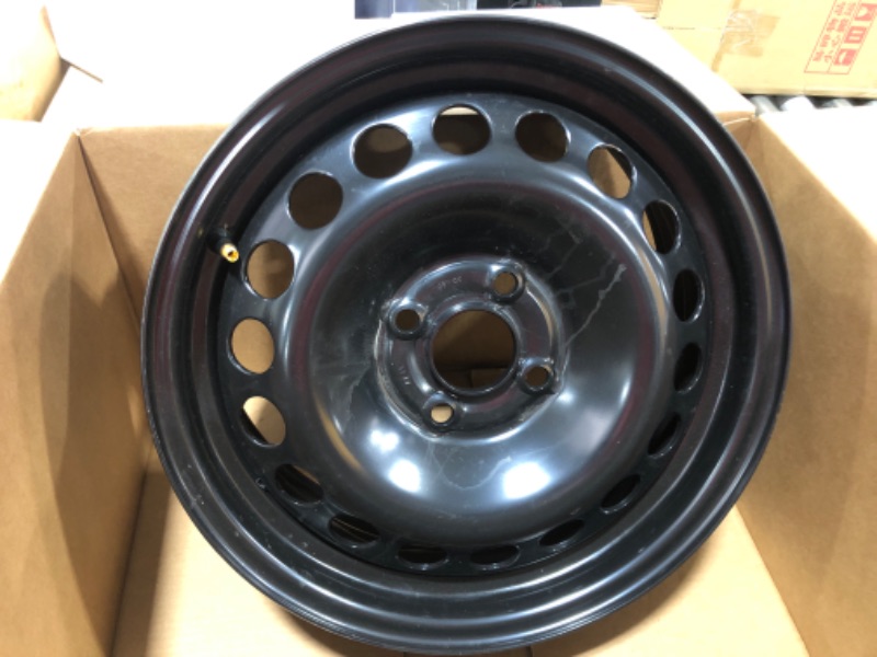 Photo 2 of 16 X 7 INCH STEEL REPLACEMENT WHEEL, 4 X 100 BOLT PATTERN, STOCK PHOTO FOR REFERENCE ONLY