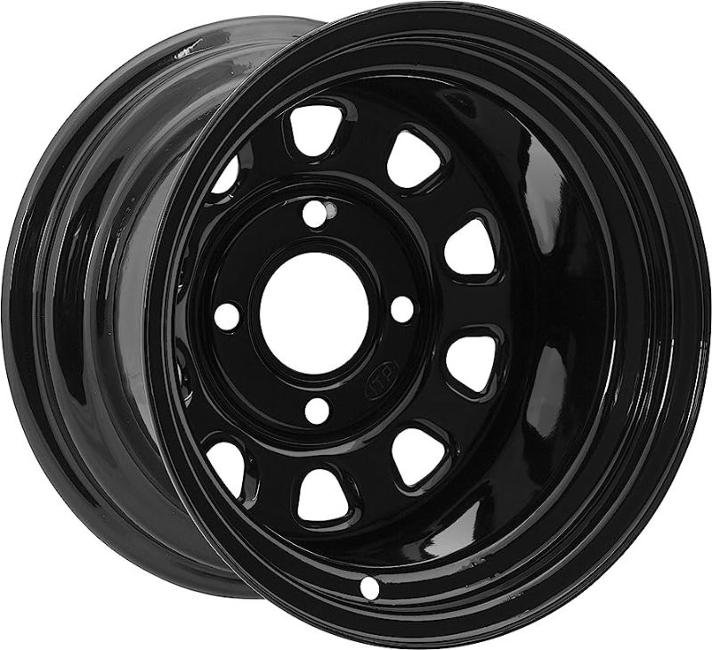 Photo 1 of 16 X 7 INCH STEEL REPLACEMENT WHEEL, 4 X 100 BOLT PATTERN, STOCK PHOTO FOR REFERENCE ONLY