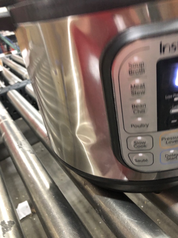 Photo 1 of Instant Pot Duo 7-in-1 Electric Pressure Cooker, Slow Cooker, Rice Cooker, Steamer, Sauté, Yogurt Maker, Warmer & Sterilizer, Includes Free App with over 1900 Recipes, Stainless Steel, 8 Quart

