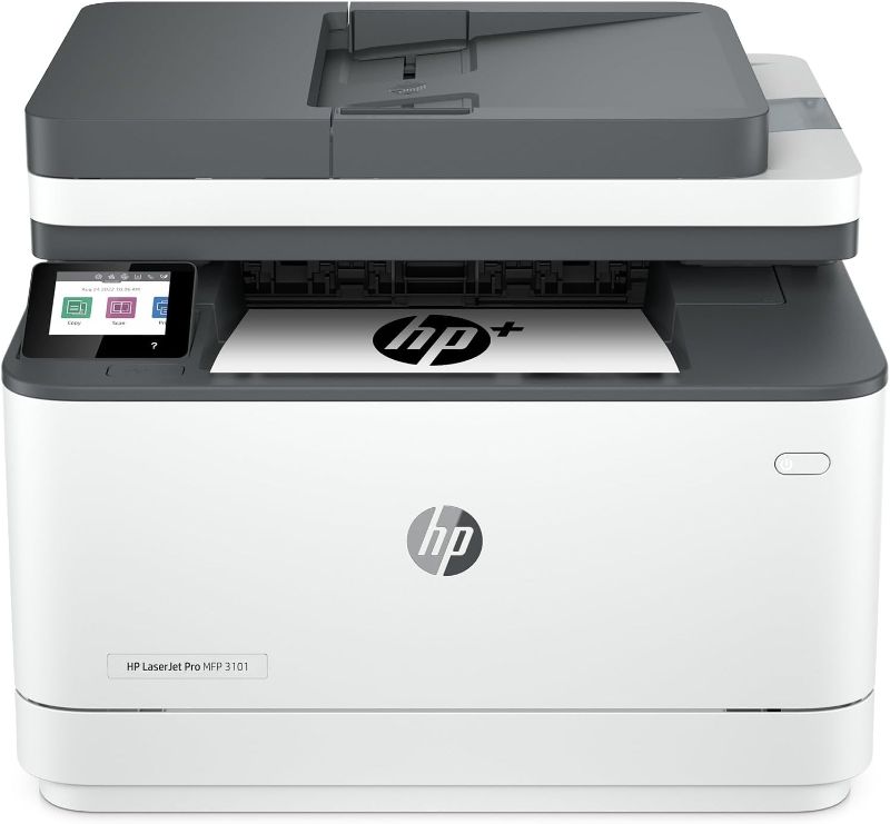 Photo 1 of HP LaserJet Pro MFP 3101fdwe Wireless Black & White Monochrome Printer with HP+ Smart Office Features and Fax
