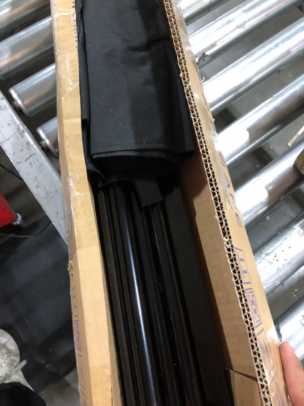 Photo 1 of SIMFLAG 6FT Single Panel Room Divider with Wheels,Rolling Fabric Room Dividers for Partition Privacy Screens,Freestanding Wall Divider for Home Office,Restaurant,Hospital,(Black)