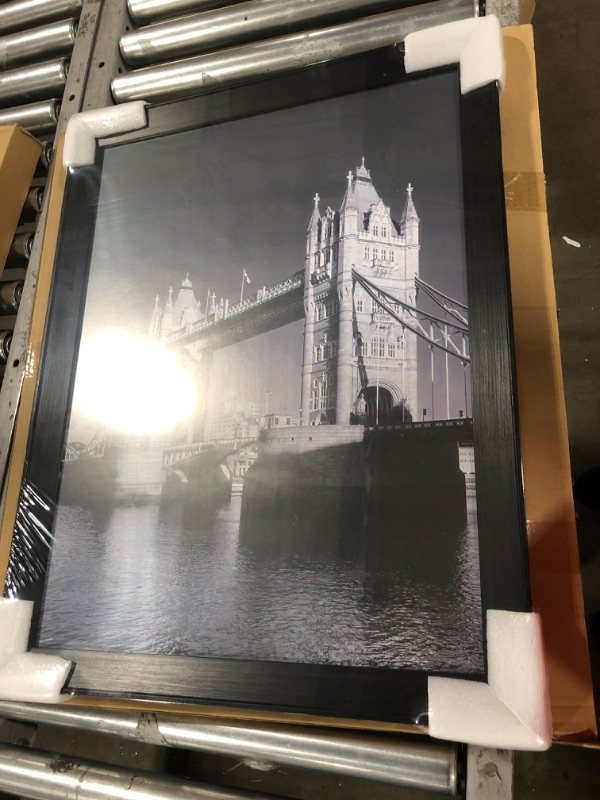Photo 1 of xyloimism 18x24 Black Frame, Wide 18 by 24 Poster Frames with Plexiglass 24x18 Frame for Wall Lightweight (Wider the frame, Conner protector,Wood grain) FRAME

