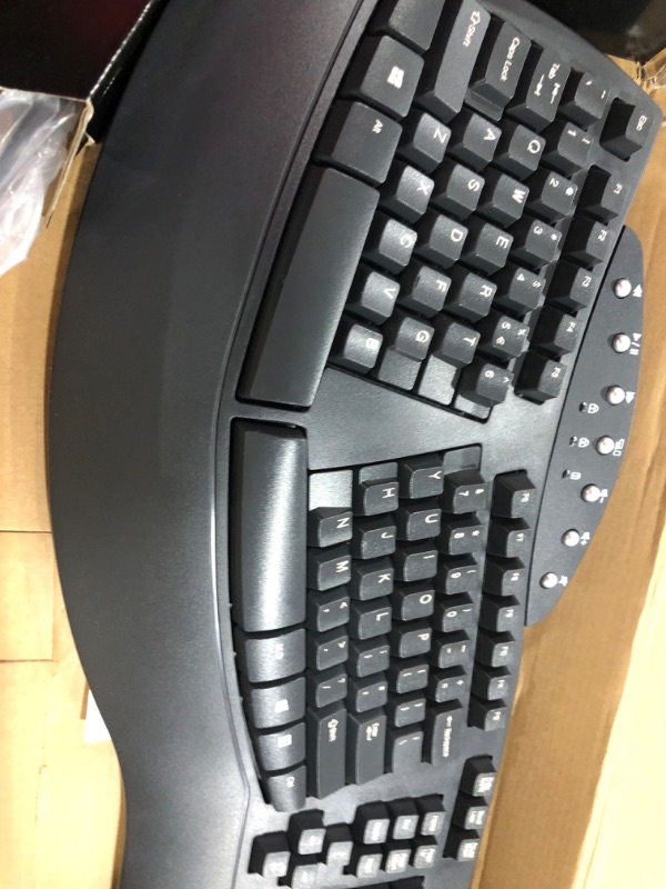 Photo 2 of Wireless Ergonomic Keyboard with Gel Wrist Rest Bundle