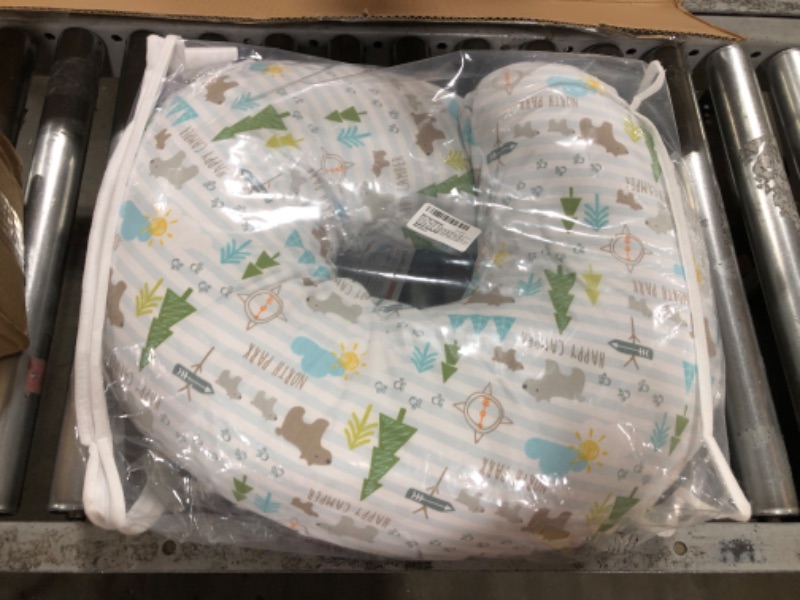 Photo 2 of Boppy Nursing Pillow and Positioner—Original | Blush Baby Dino | Breastfeeding, Bottle Feeding, Baby Support | with Removable Cotton Blend Cover