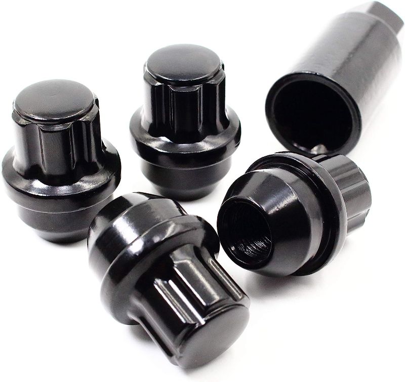 Photo 1 of  Hex Black Large Acorn Conical Seat Wheel Locks 24 pack