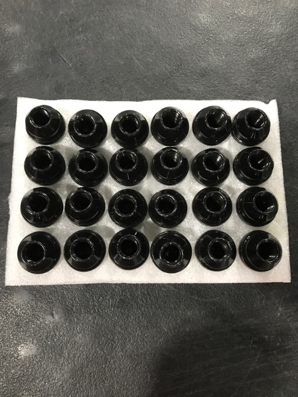 Photo 2 of  Hex Black Large Acorn Conical Seat Wheel Locks 24 pack