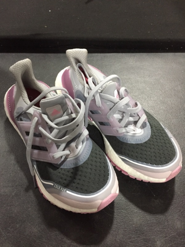 Photo 2 of Size 7.5 - adidas Women's Ultraboost 21 Running Shoe 7.5 Halo Silver/Ice Purple/Rose Tone