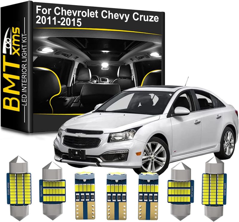 Photo 1 of 
LED Interior Light Kit Replacement for Chevrolet Chevy Cruze 2011 2012 2013 2014 2015, License Plate Bulbs + Install Tool, Super Bright 6000K White