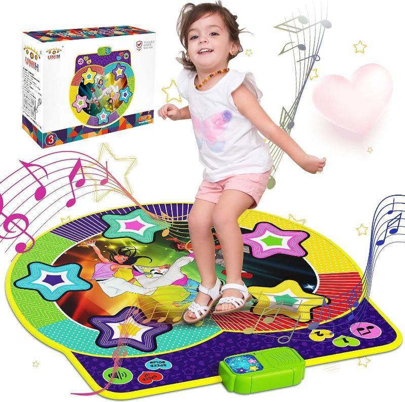 Photo 1 of 
UNIH Toys fo Girls Dance Mat Toys for 3 4 5 6 7 8 Year Old Girls Toys Dance Pad with Music Girls Toys Gift for Birthday Christmas