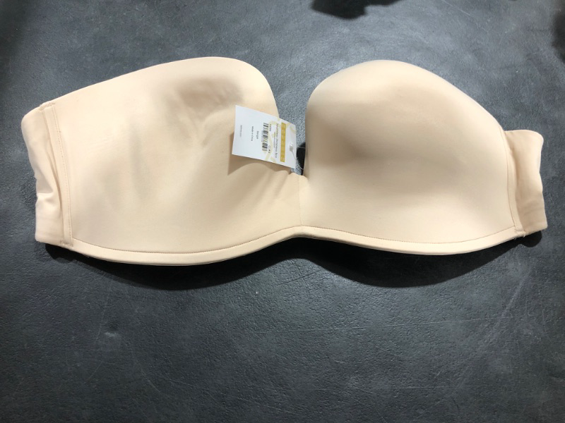 Photo 1 of Delimira Women S Plus Size Underwire Strapless Bras Slightly Lined Invisible Push up Seamless Plunge Bras
