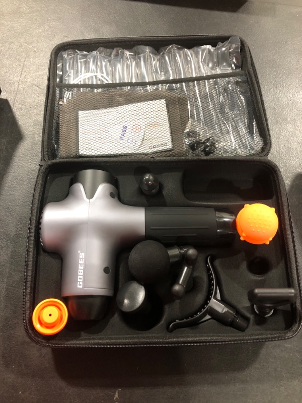 Photo 1 of Muscle Massage Gun Deep Tissue Upgrade Percussion Muscle Massager Digital Display Touch Screen Super Quiet Portable Handheld Massage Gun for Athletes