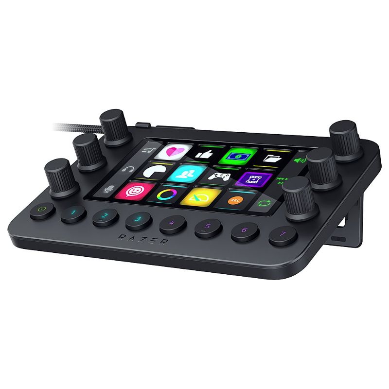 Photo 1 of Razer - Stream Controller All-in-one Keypad for Streaming and Content Creation - Black
