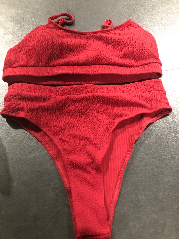 Photo 1 of Burgundy 2 Piece Bikini Size M