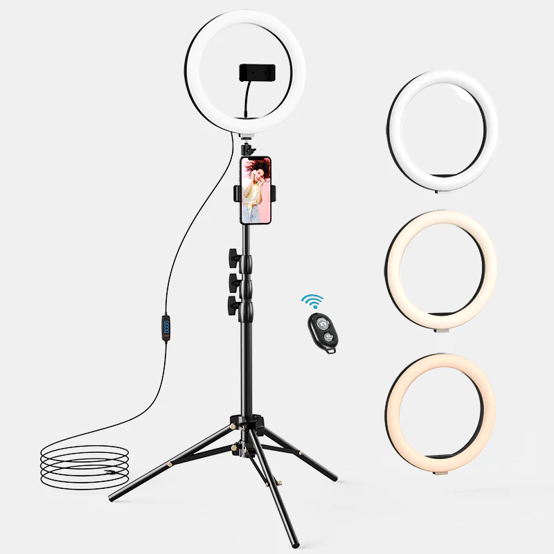 Photo 1 of LETSCOM F-533 10.2" Selfie Ring Light with Tripod Stand