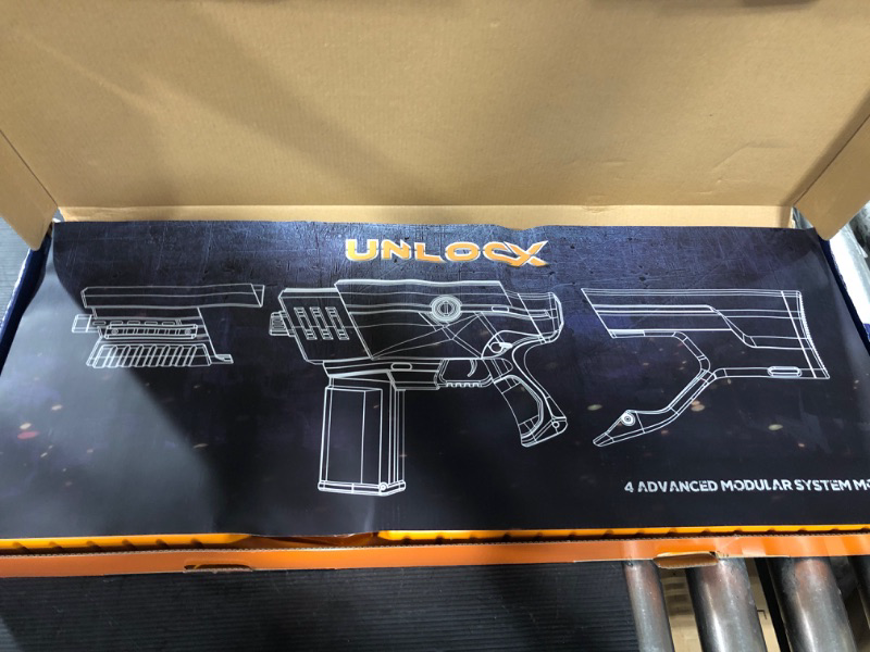 Photo 2 of UnlocX Gel Ball Blaster Kit - Electric Detachable Fully Automatic Long Range Water Bead Blaster with Eco-Friendly Biodegradable Gel Bullets, able to Shoot 11 Rounds per Second