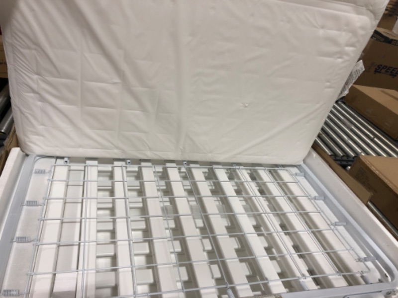 Photo 1 of Delta Children Gio Mini Crib with 2.75" Mattress Included, Bianca White/Natural