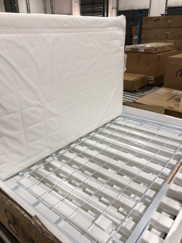 Photo 1 of Delta Children Gio Mini Crib with 2.75" Mattress Included, Bianca White/Natural