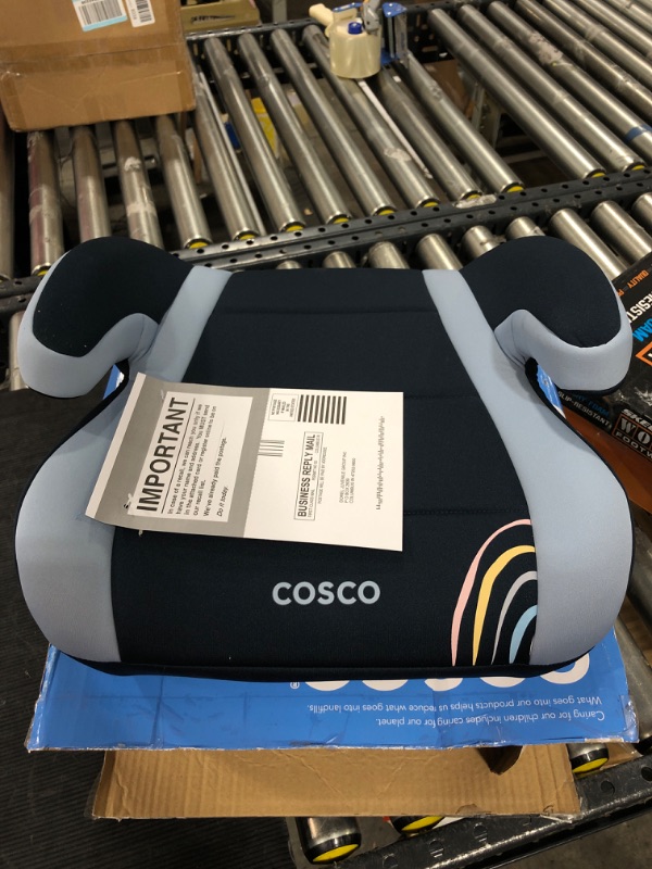 Photo 2 of Cosco Topside Backless Booster Car Seat, Lightweight 40-100 lbs, Rainbow