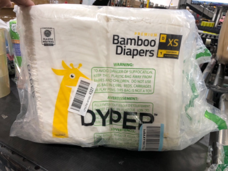 Photo 2 of DYPER Bamboo Baby Diapers Size 1 | Natural Honest Ingredients | Cloth Alternative | Day & Overnight | Plant-Based + Eco-Friendly | Hypoallergenic for Sensitive Skin | Unscented - 66 Count Size 1 (66 Count)