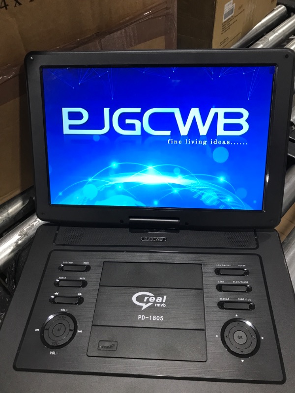 Photo 2 of 17.9" Portable DVD Player with 15.6" Large HD Screen,Support AV-in/Out and Multiple Disc Formats ,High Volume Speaker,with Extra Carrying Bag,Black……