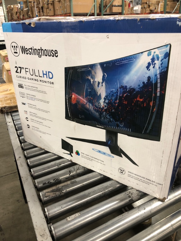 Photo 5 of Westinghouse 27 inch Curved Gaming Monitor 144hz - Full HD (1920 x 1080) AMD FreeSync with 16:9 Aspect Ratio, 16.7 Million Display Colors, 2 HDMI Inputs, USB 3.0 Input/Output 27” CURVED FHD 144Hz AMD