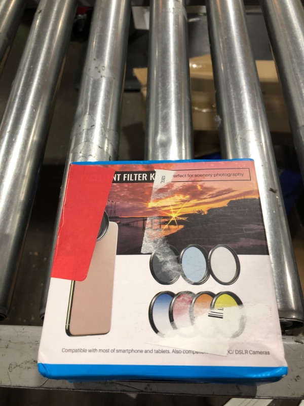 Photo 1 of MIAO LAB 2022 Newly Phone Camera Graduated Color Filter Accessory Kit - Adjustable Blue/Orange/Yellow/Red Color Lens, Star, CPL Filter, ND32 Filter for Camera, iPhone, Samsung, Huawei, etc

