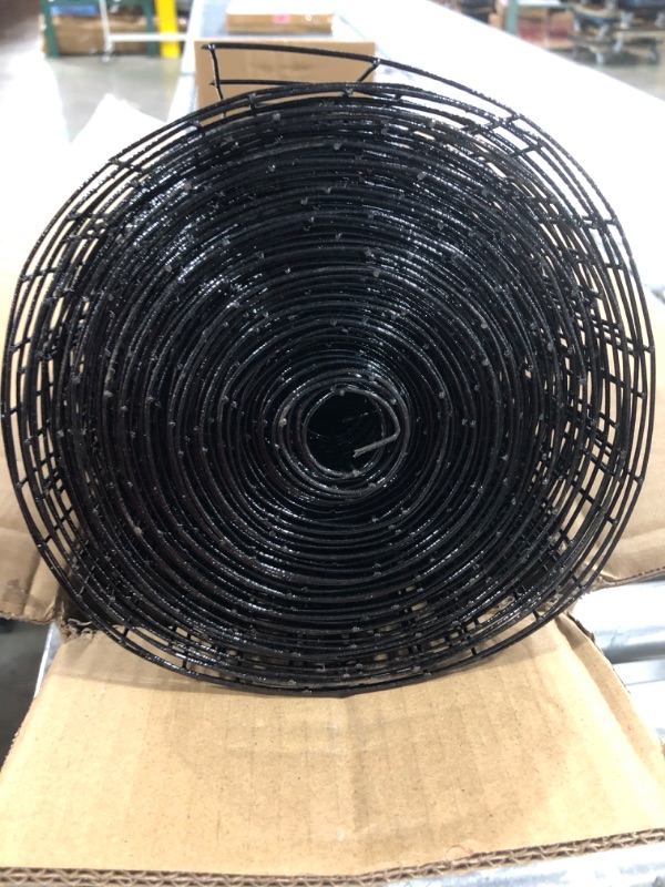 Photo 3 of 24'' x 50' 1.5inch Hardware Cloth 16 Gauge Black Vinyl Coated Welded Fence Mesh for Home and Garden Fence and Home Improvement Project