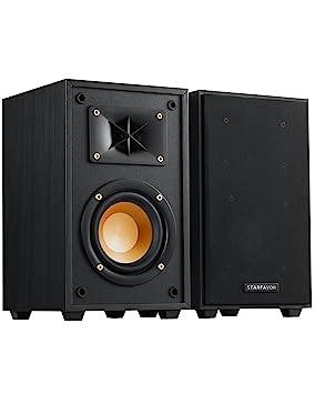 Photo 1 of Starfavor 5.25” Passive Bookshelf Speakers Pair, 2-Way Home Stereo Speakers 50 watts RMS, 100 watts Peak Power, 5 inch Wired Audio Speakers for Home Theater -P5 