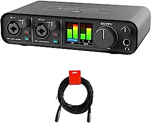 Photo 1 of Motu M2 2x2 USB-C Audio Interface with XLR-XLR Cable Bundle 