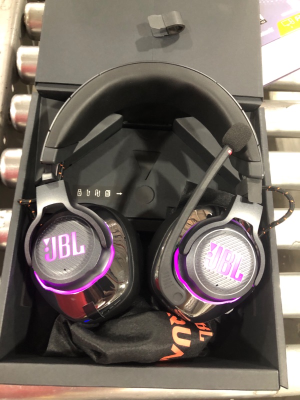 Photo 3 of JBL Quantum 810 - Wireless Over-Ear Performance Gaming Headset with Noise Cancelling, Black, Medium